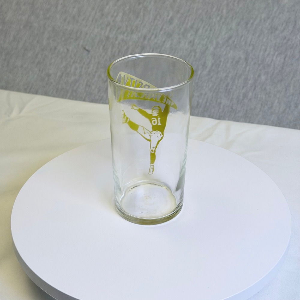 Vintage The Varsity Atlanta Football Kicker #16 Drinking Glass Tumbler Green - Picture 3 of 7